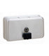 Bobrick B2112 40 Ounce Tank Surface Mounted Soap Dispenser Satin Stainless Steel Finish Sparrow Supply