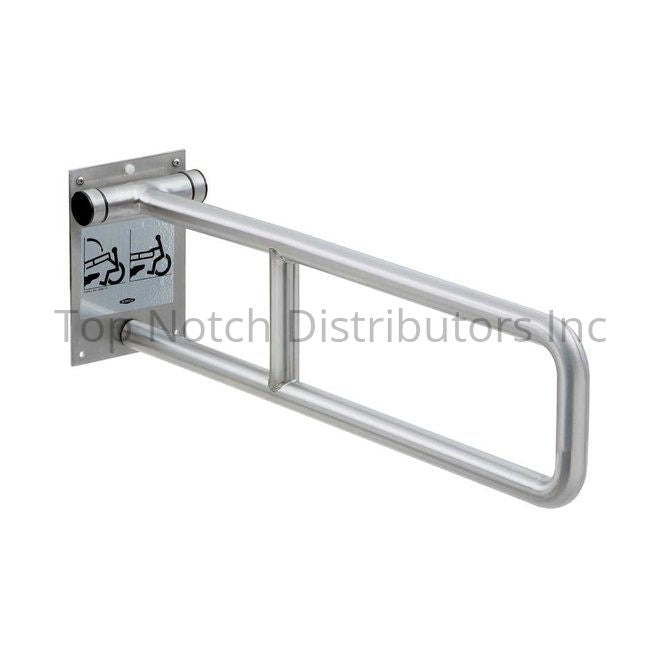 Bobrick B4998 1-1/4" Diameter Swing Up Grab Bar Satin Stainless Steel Sparrow Supply