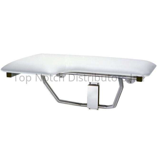 Bobrick B517 Right Hand Folding Shower Seat Satin Stainless Steel Sparrow Supply