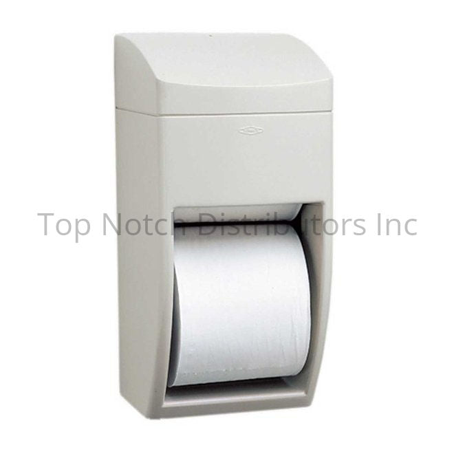 Bobrick B5288 Surface Mounted Multi Roll Toilet Tissue Dispenser Gray Sparrow Supply