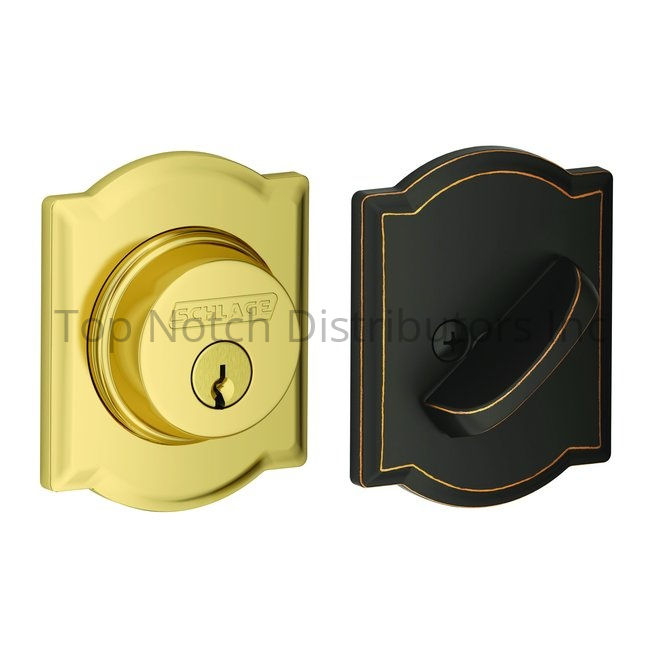Schlage Residential B60CAM505716 Camelot Single Cylinder Deadbolt C... Sparrow Supply