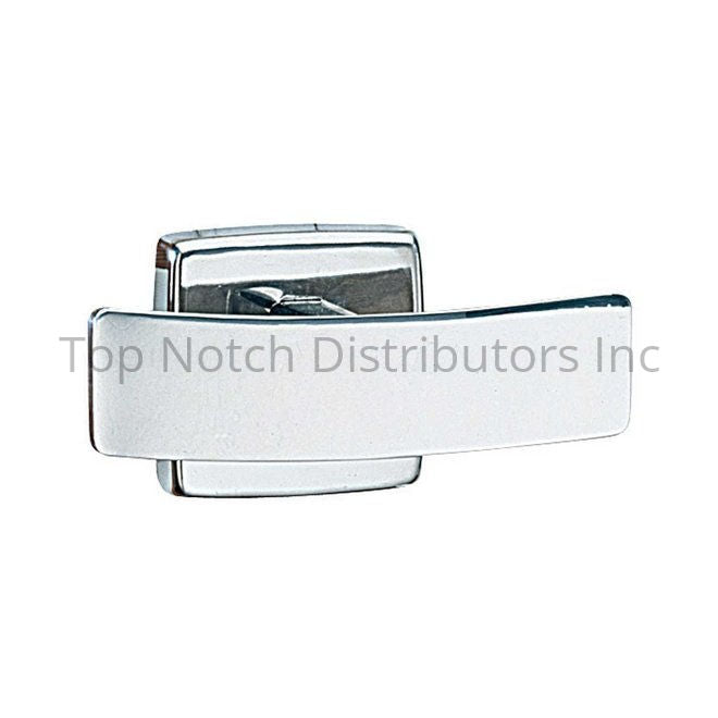 Bobrick B672 Square Double Robe Hook Bright Stainless Steel Sparrow Supply