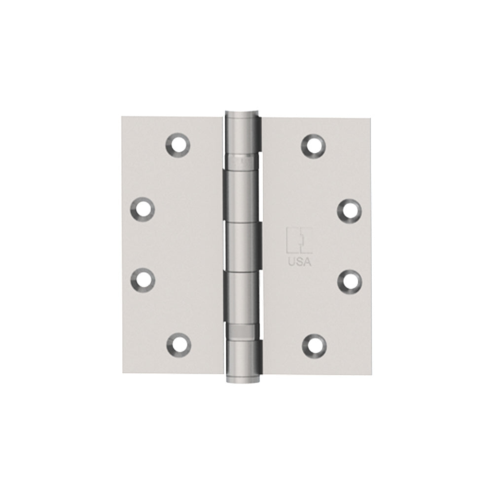 Hager BB119141232D 4-1/2" x 4-1/2" Full Mortise Standard Weight Ball Bearing Hinge Satin Stainless Steel Finish Sparrow Supply