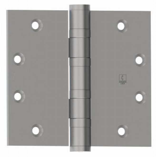 Hager BB1199541226DNRP 5" x 4-1/2" Full Mortise Heavy Weight Ball Bearing Hinge Non Removable Pin Satin Chrome Finish Sparrow Supply