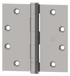 Hager BB12794123 4-1/2" x 4-1/2" Full Mortise Standard Weight Ball Bearing Hinge Bright Brass Finish Sparrow Supply