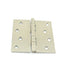 Hager BB1741415EA 4" x 4" Square Corner Ball Bearing Full Mortise Residential Weight Hinge Satin Nickel Finish Sparrow Supply