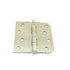 Hager BB1817415EA 4" x 4" Left Hand Square by 5/8” Radius Full Mortise Residential Weight Ball Bearing Hinge Satin Nickel Finish Sparrow Supply
