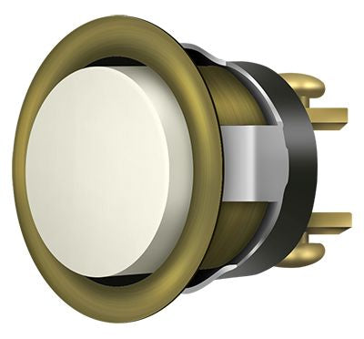 Deltana BBC20-REPLU5 Replacement Bell Button; Antique Brass Finish