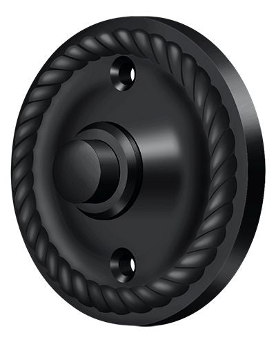 Deltana BBRR213U19 Bell Button; Round Rope; Black Finish