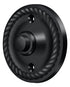 Deltana BBRR213U19 Bell Button; Round Rope; Black Finish