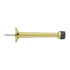 Deltana BDS425U3-UNL 4" Baseboard Door Bumper; Solid Brass; Unlacquered Bright Brass Finish
