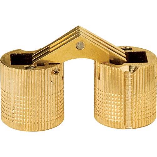 Soss BH124 5/8" Barrel Hinge Bright Brass Finish