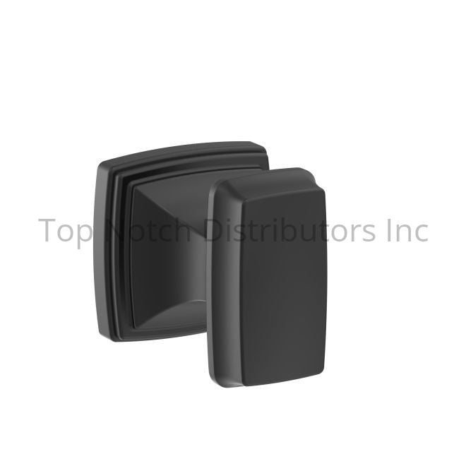 Amerock BH36030MB Revitalize Single Robe Hook Matte Black Sparrow Supply