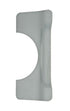 Don-Jo BLP207SL 3-1/4" x 7" Blank Latch Protector for Key in Lever Locks with up to 3-3/4" Escutcheon Silver Plated Finish