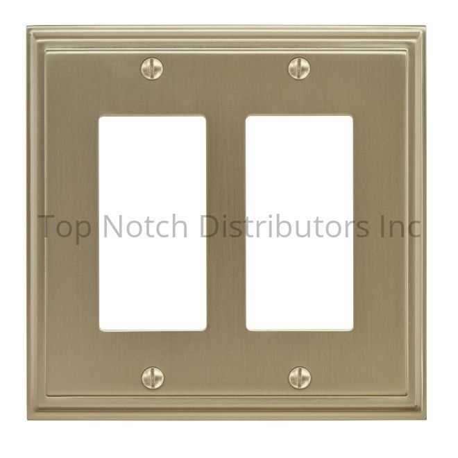 Amerock BP36519BBZ 7-3/10" x 4-3/4" Mulholland Double Rocker Wall P... Sparrow Supply