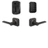 Yale Real Living BYRD430BLEVLBSP Yale Assure Lock 2 Bundle with Key Free Keypad Bluetooth Deadbolt, Valdosta Lever Passage, and DoorSense BSP Black Suede Powder Coat Finish Sparrow Supply