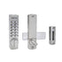 Lockey C120SN Mechanical Keyless Surface Mount Lock Satin Nickel Finish Sparrow Supply