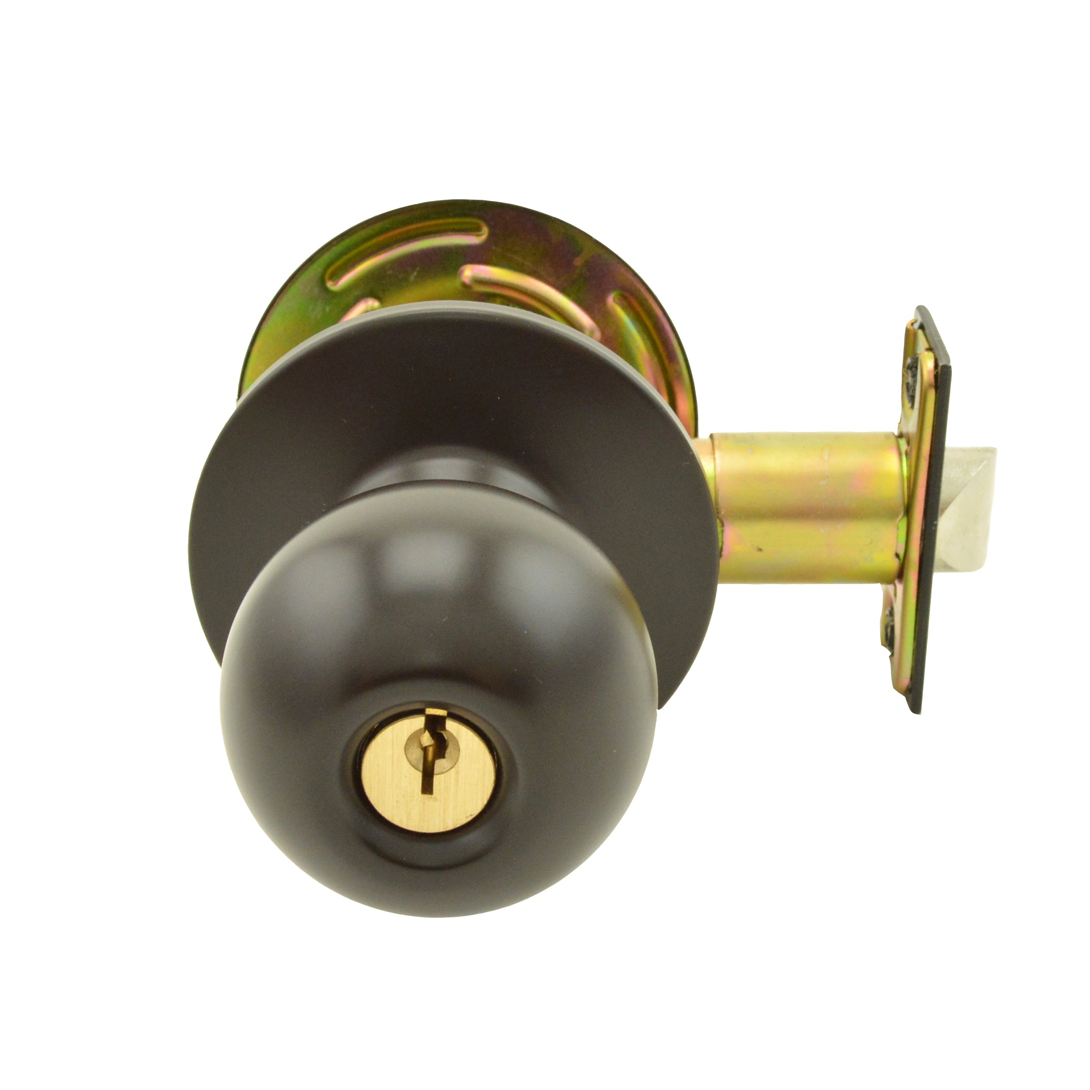 Dexter Commercial C2000CLRMB613KDC Classroom Grade 2 Ball Knob Non Clutching Cylindrical Lock with C Keyway; 2-3/4" Backset; and ANSI Strike Oil Rubbed Bronze Finish Sparrow Supply
