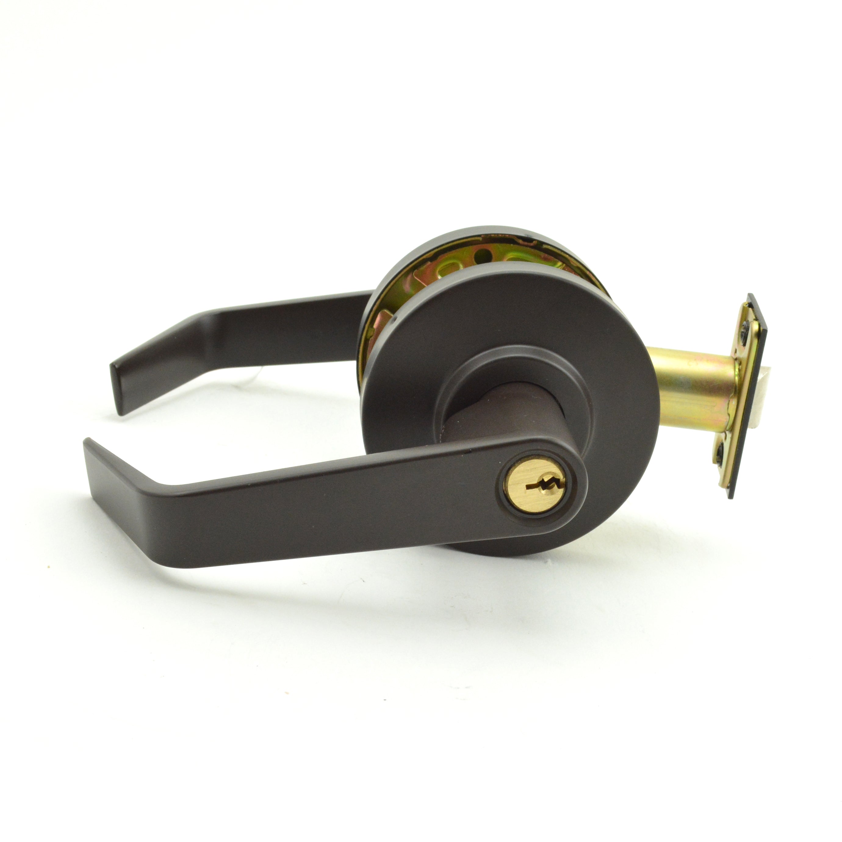 Dexter Commercial C2000CLSTRMR613KDC Storeroom Grade 2 Regular Lever Clutching Cylindrical Lock with C Keyway; 2-3/4" Backset; and ANSI Strike Oil Rubbed Bronze Finish Sparrow Supply