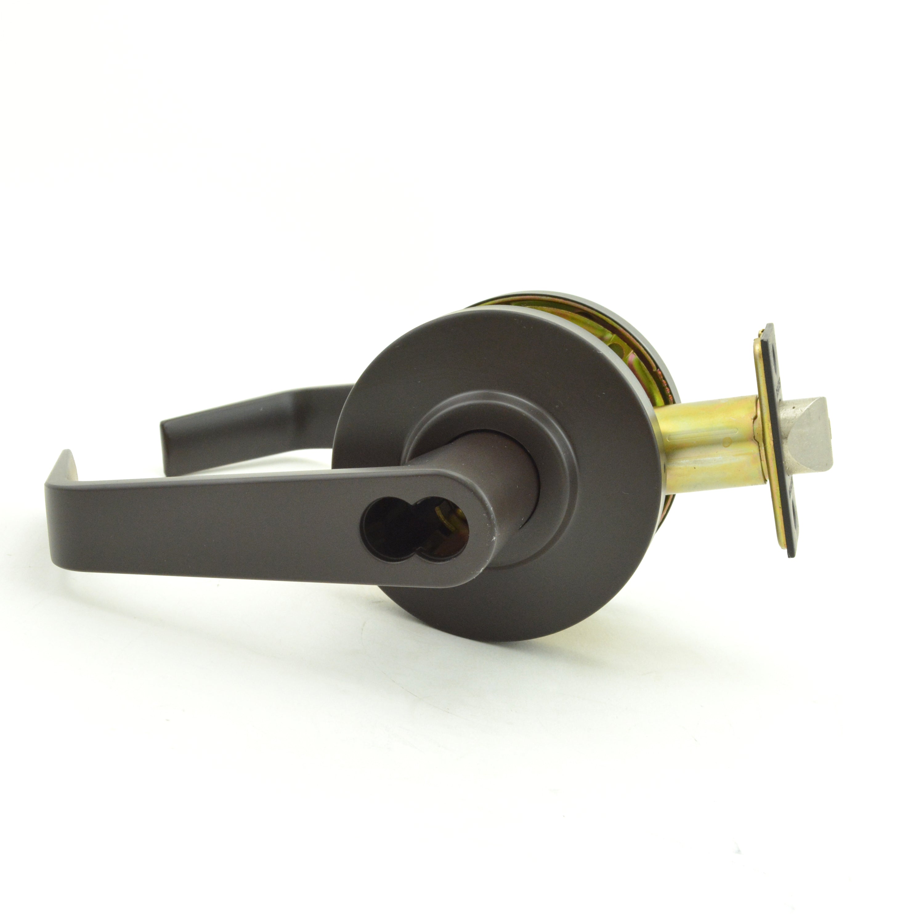 Dexter Commercial C2000ENTRR613SFIC Entry / Office Grade 2 Regular Lever Non Clutching Cylindrical Lock with Small Format IC Prep; 2-3/4" Backset; and ANSI Strike Oil Rubbed Bronze Finish Sparrow Supply