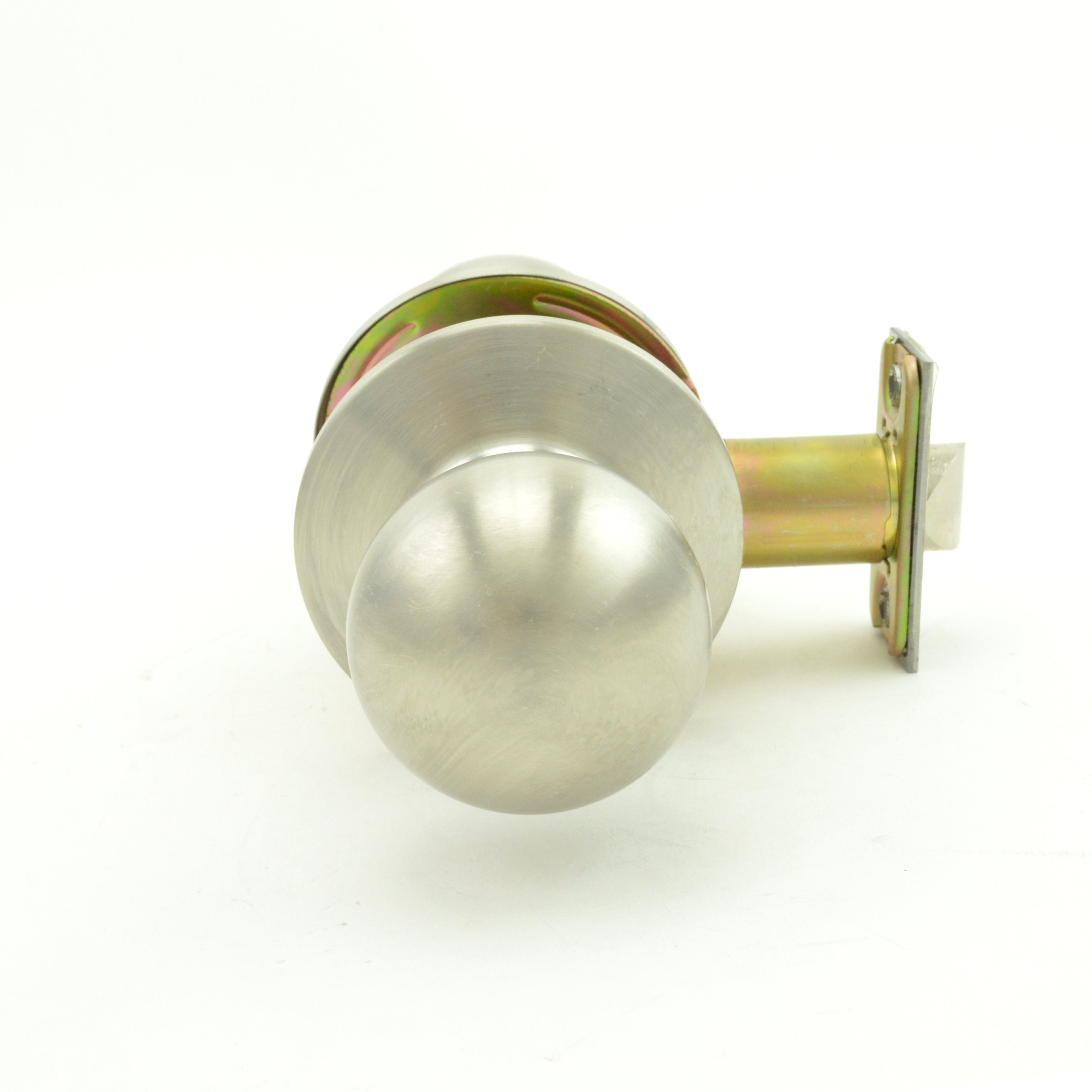 Dexter Commercial C2000PASSB630 Passage Grade 2 Ball Knob Non Clutching Cylindrical Lock with 2-3/4" Backset and ANSI Strike Satin Stainless Steel Finish Sparrow Supply
