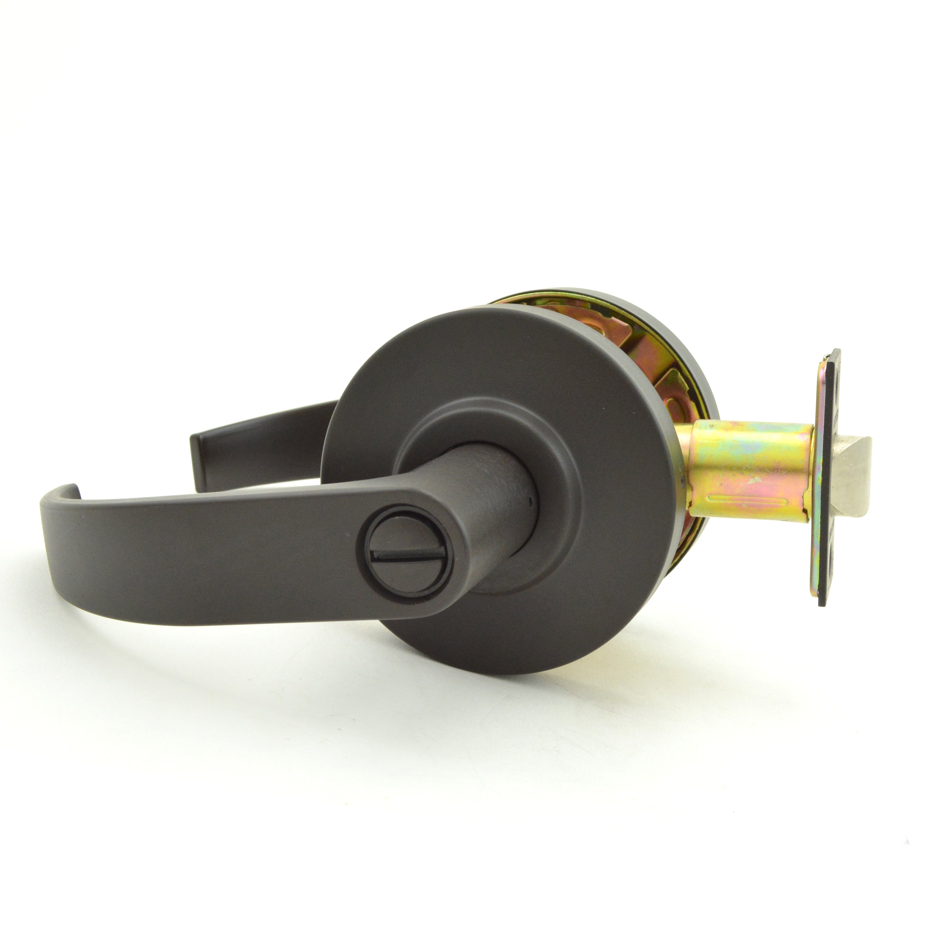 Dexter Commercial C2000PRIVC613 Privacy Grade 2 Curved Lever Non Clutching Cylindrical Lock with 2-3/4" Backset and ANSI Strike Oil Rubbed Bronze Finish Sparrow Supply