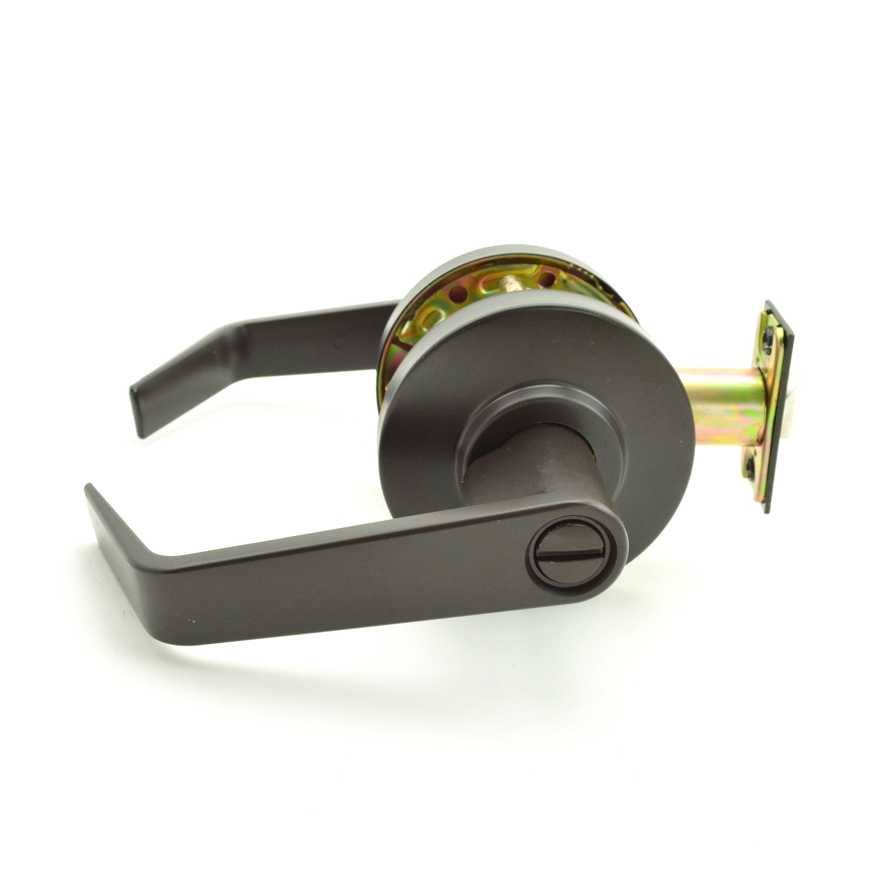 Dexter Commercial C2000PRIVR613 Privacy Grade 2 Regular Lever Non Clutching Cylindrical Lock with 2-3/4" Backset and ANSI Strike Oil Rubbed Bronze Finish Sparrow Supply