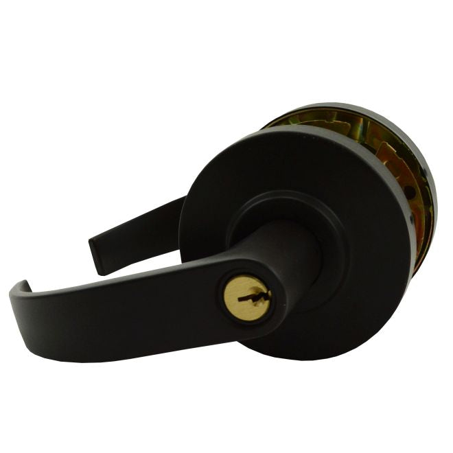 Dexter Commercial C2000STRMC613KDC Storeroom Grade 2 Curved Lever Non Clutching Cylindrical Lock with C Keyway; 2-3/4" Backset; and ANSI Strike Oil Rubbed Bronze Finish Sparrow Supply