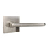 Emtek C5110HLOUS15 Helios Lever 2-3/8" Backset Passage with Square Rose with CF Mechanism for 1-3/8" to 1-3/4" Door Satin Nickel Finish Sparrow Supply