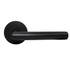 Emtek C5209STUUS19 Stuttgart Lever 2-3/8" Backset Privacy with Disk Rose with CF Mechanism for 1-3/8" to 1-3/4" Door Flat Black Finish Sparrow Supply
