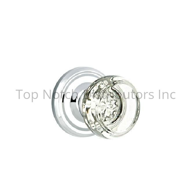 Emtek C8200GTUS26 Georgetown Glass Knob 2-3/8" Backset Privacy with... Sparrow Supply