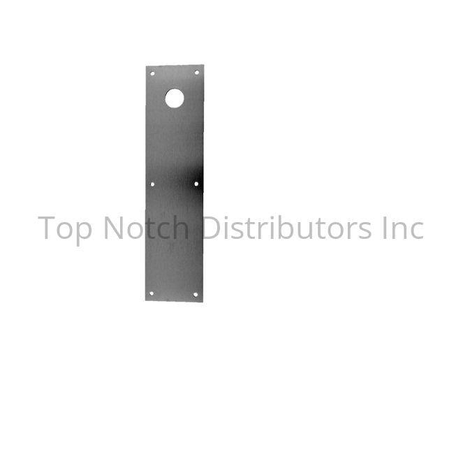 Don-Jo CFD71629 4" x 16" Push Plate Cut for Deadbolt Bright Stainle... Sparrow Supply