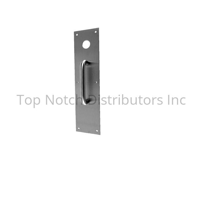 Don-Jo CFK7115605 4" x 16" Push Plate with 15 Pull Cut for Knob Bri... Sparrow Supply
