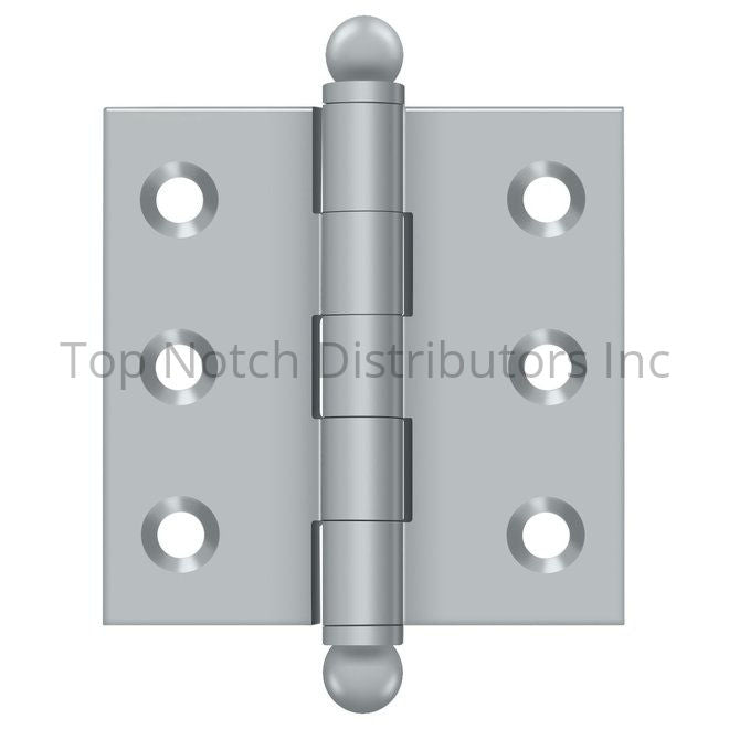 Deltana CH2020U26D 2" x 2" Hinge; with Ball Tips; Satin Chrome Sparrow Supply