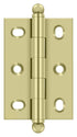 Deltana CHA2517U3-UNL 2-1/2" x 1-3/4" Adjustable with Ball Tips; Unlacquered Bright Brass Finish Sparrow Supply