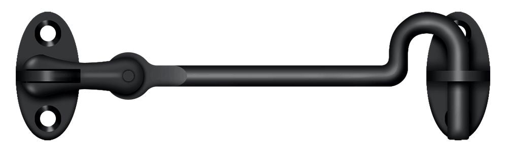 Deltana CHK4U19 Cabin Swivel Hooks; 4"; Black Finish