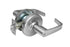 Corbin CL3851NZD626 Zinc Newport Lever and D Rose Single Cylinder Entry Grade 2 Standard Duty Lever Lock L4 Keyway Satin Chrome Finish Sparrow Supply