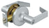 Deltana CL500FLC-26D Commercial Entry Standard Grade 1 Clarendon Lever with Cylinder Lockset Satin Chrome Finish Sparrow Supply