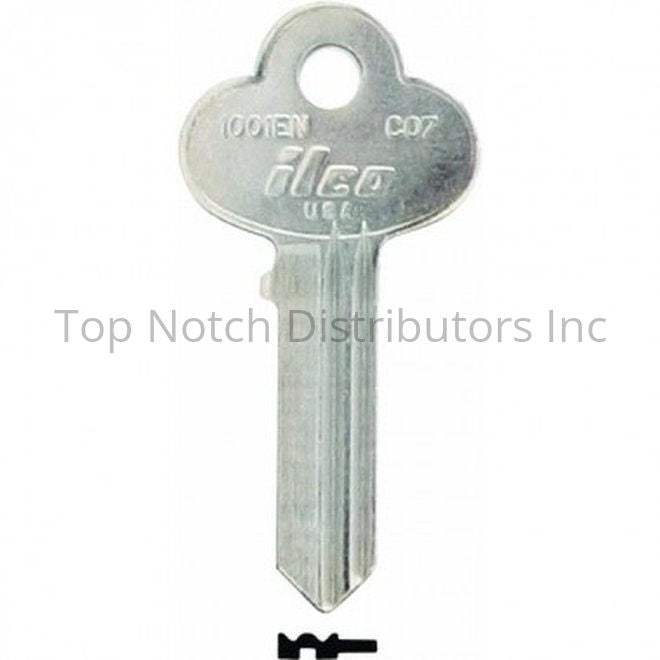 Ilco CO7BR Taylor Corbin CO7 Key Blank * Must be Purchased in Multi... Sparrow Supply