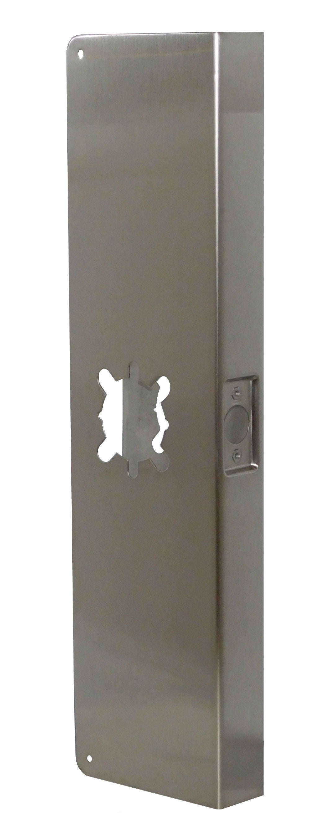 Don-Jo CW202S 20" Classic Wrap Around with Key in Lever Prep with 2-3/4" Backset and 1-3/4" Door Stainless Steel Finish Sparrow Supply
