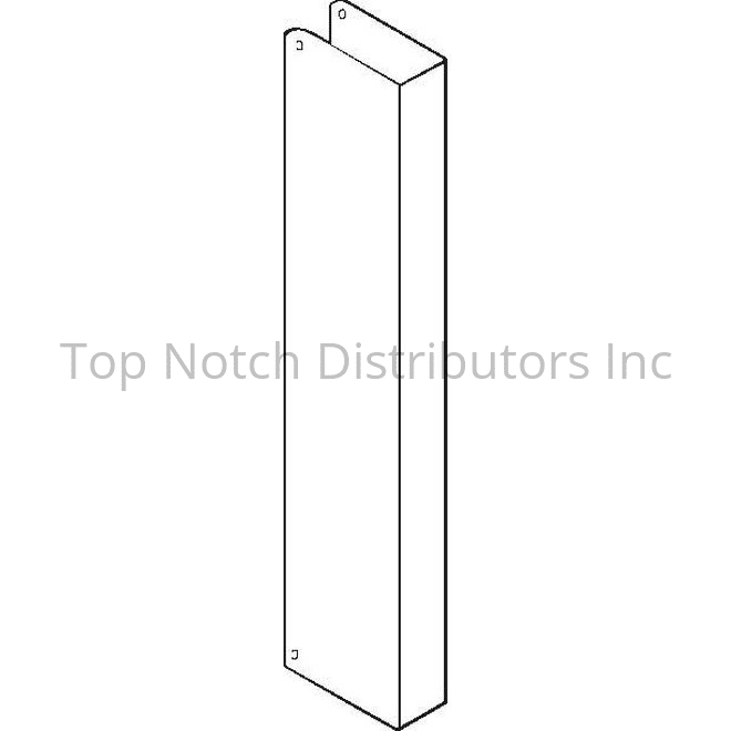 Don-Jo CW20BPB 20" Blank Classic Wrap Around for 1-3/4" Door Polish... Sparrow Supply