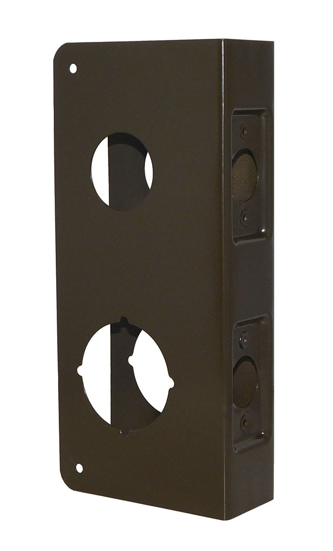 Don-Jo CW26410B Classic Wrap Around for Double Lock Combination Lockset with 2-1/8" and 1-1/2" Holes 4" Center with 2-3/8" Backset and 1-3/4" Door Oil Rubbed Bronze Finish Sparrow Supply