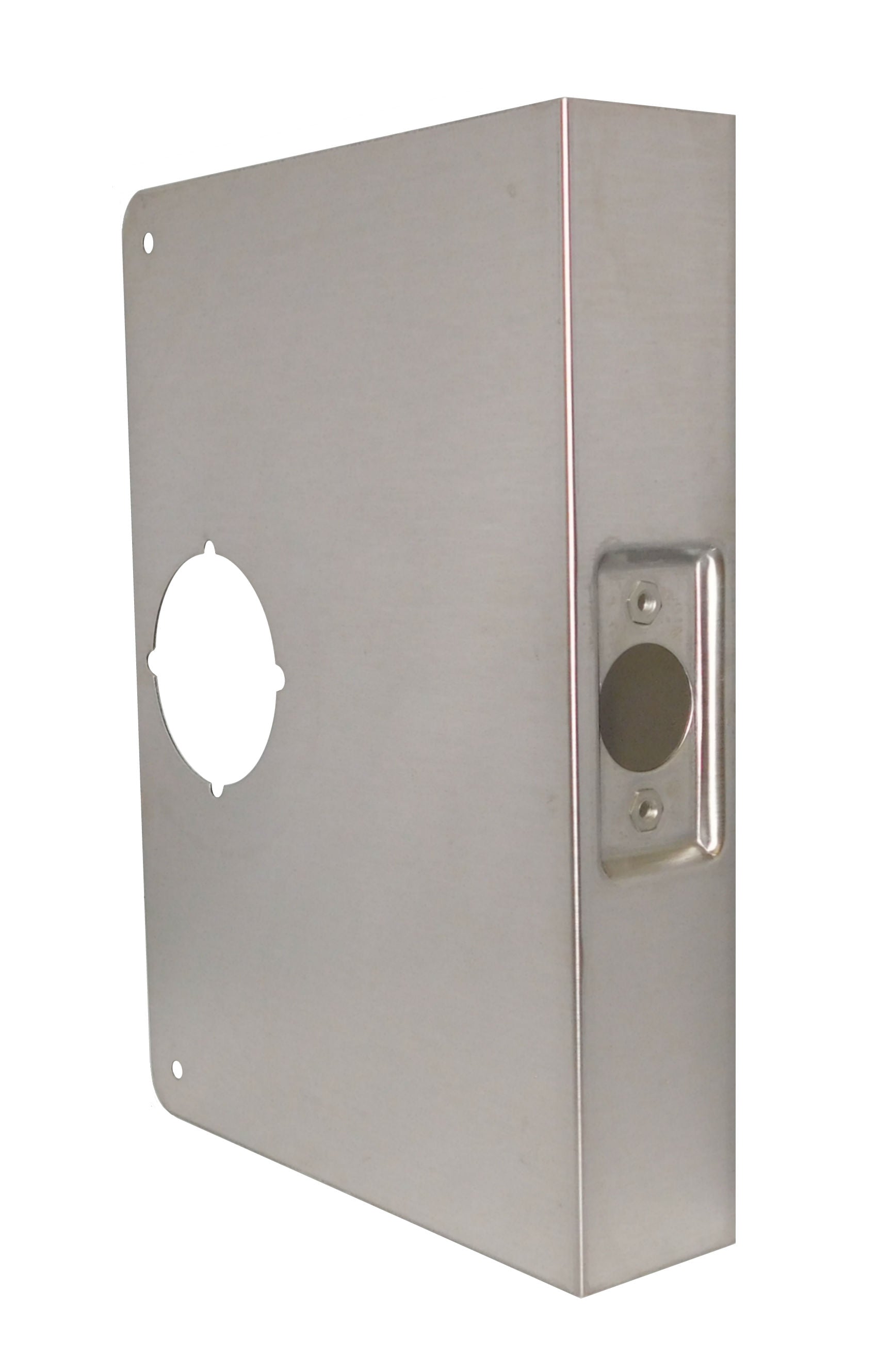 Don-Jo CW55S Classic Wrap Around for Extended and Converted Backset with 5" Backset and 1-3/4" Door Stainless Steel Finish Sparrow Supply