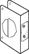 Don-Jo CW8110B Classic Wrap Around for Cylindrical Door Lock with 2-1/8" Hole with 2-3/4" Backset and 1-3/4" Door Oil Rubbed Bronze Finish Sparrow Supply