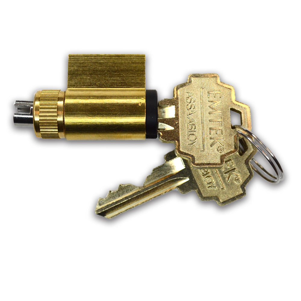 Emtek CY4-PSCHCTS2-FB Key in Knob or Lever, Single Keyed, Schlage C Cylinder for FB, US19 and FBS Finishes Sparrow Supply