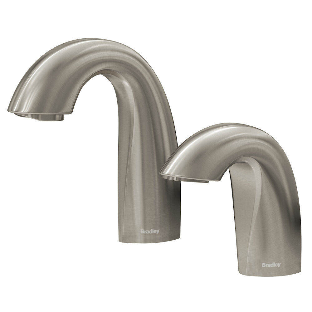 Bradley 6-3100-RLT-BR Crestt Soap Disp Liquid Deck Mtd, Auto-Top-Filld, Brushed Brass Sparrow Supply