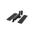 Deltana DASH95U19 Double Action Spring Pivot Floor Hinge with Solid Brass Cover Plates Black Finish
