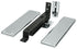 Deltana DASH95U26 Double Action Spring Pivot Floor Hinge with Solid Brass Cover Plates Bright Chrome Finish