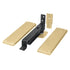 Deltana DASH95U4 Double Action Spring Pivot Floor Hinge with Solid Brass Cover Plates Satin Brass Finish