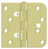Deltana DE44058TT3 4" x 4" x 5/8" x SQ Hinge; Bright Brass Finish
